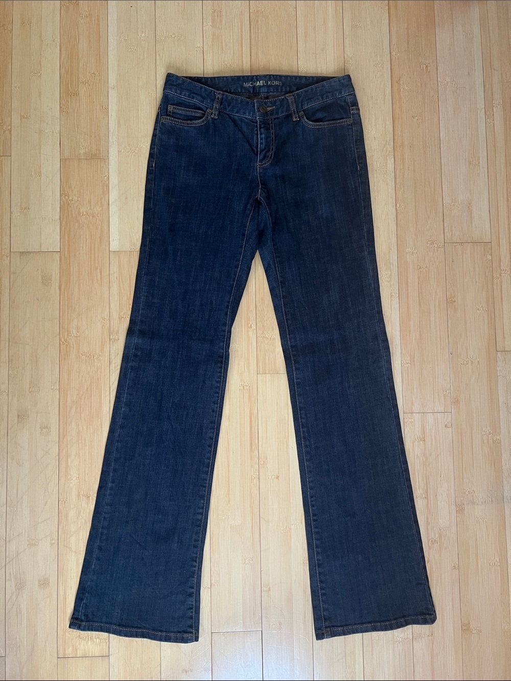 Michael Kors Dark Blue Flare Leg Jeans NWOT